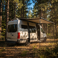 Auvent de camping-car Awnlux W5800 de type supérieur, électrique/manuel, motorisé, cassette intégrale rétractable, pour caravane et camping-car, protection solaire