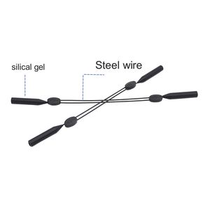 Ceinture de fixation de <span class=keywords><strong>lunettes</strong></span> de sport de sécurité à corde en gros corde antidérapante réglable <span class=keywords><strong>cordon</strong></span> de <span class=keywords><strong>lunettes</strong></span> en fil d'acier au silicone - Product Image 2