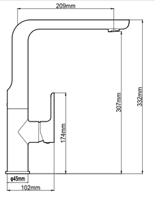 Miscelatore per Lavello <span class=keywords><strong>Bassini</strong></span> Moderno in Rame con Valvola in Ceramica, Design Flessibile, Getto Aerato, Finitura Oro Rosa Spazzolato, Girevole, per Cucina Domestica - Product Image 4