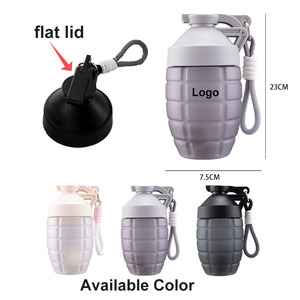 Bouteille de shaker de protéines de 600ml avec conception de forme unique pour mélanger facilement la bouteille d'eau de sport de gymnastique - Product Image 3