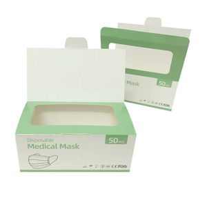 Boîte d'emballage personnalisée pour <span class=keywords><strong>masque</strong></span> facial, boîte pliante en carton blanc enduit pour <span class=keywords><strong>masque</strong></span> <span class=keywords><strong>chirurgical</strong></span> jetable - Product Image 5