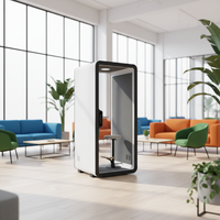 UNIBOOTH Cabines d'intimité insonorisées mobiles à structure en aluminium durable, design moderne, installation rapide, personnalisables pour l'intérieur