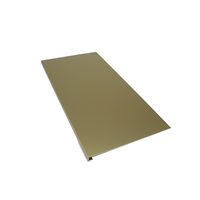 Plaque en aluminium anodisé satiné or champagne 5005 de 1 mm à 3 mm avec AA20 pour panneau de plafond intérieur d'hôtel, revêtement mural décoratif