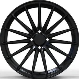 Nuevas Llantas de Aleación de Aluminio 15-19 PCD 4x100 Diseño Multirradio Acabado Negro Brillante Llantas Fundidas Tamaños 20mm/40mm ET 15-19 - Product Image 1