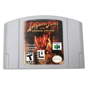 INDIANA JONES N64 cartuccia di carte di gioco per la versione Nintendo 64 US