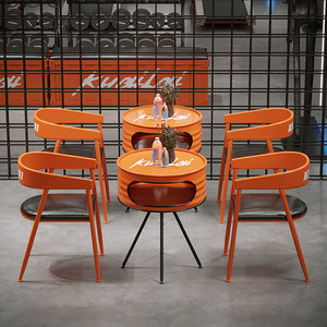 Mesas y Sillas de Bambú de Estilo Industrial Moderno, Muebles de <span class=keywords><strong>Bar</strong></span> Personalizables para Salas de Billar Modernas, Cafeterías, Bares de Té con Leche y Recepciones - Product Image 5