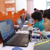 Microbit Kit pendidikan DIY anak-anak, belajar teknologi mainan konstruksi plastik blok Teknik Sains tenaga surya elektrik 3D