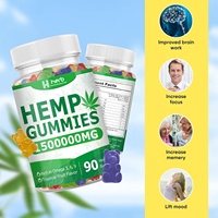 HERB OEM ODM Marque privée Extrait d'huile de chanvre biologique Extra haute puissance Vegan Bonbons à l'ours comestibles Relaxation Gummies Adultes