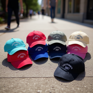 Gorra de Béisbol Bordada Angelina California 1987, Unisex, 6 Paneles, Algodón Lavado, Ajustable, Estilo Casual para Adultos - Product Image 4