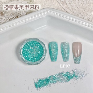 Paillettes pour ongles LIBO Candy, 9 couleurs, poudre scintillante, poudre de sucre brisée à bulles - Product Image 6