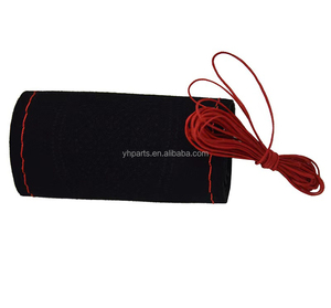 Coser a mano cuero negro cubierta de <span class=keywords><strong>volante</strong></span> para <span class=keywords><strong>Hyundai</strong></span> <span class=keywords><strong>i30</strong></span> N 2018-2020 HEV N 2019-2021 - Product Image 5