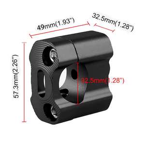 อะแดปเตอร์ยึดแฮนด์บาร์อลูมิเนียมอัลลอยด์ขนาด 1/8 นิ้ว 28 มม. สำหรับรถมอเตอร์ไซค์วิบาก รถเอทีวี รถมอเตอร์ครอส อุปกรณ์เสริมสำหรับมอเตอร์ไซค์ - Product Image 3