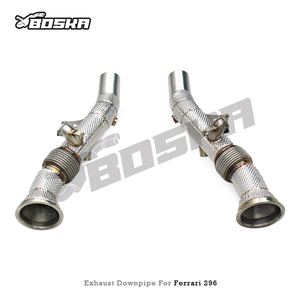Tubo de Escape Personalizado para Motor Turbo, en Stock, para Ferrari 296 GTB V6 3.0 2021-2024, con Protector Térmico de Acero Inoxidable - Product Image 2