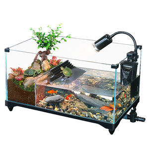 Gespecialiseerde Aquacultuurtank Anti-Ontsnappingsmechanisme Thuis Ecologische Landschapsarchitectuur Schildpad Foktank Huisdier Versieren Accessoire - Product Image 1