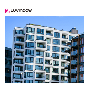 Ventanas de giro inclinables de aluminio de grado comercial de alto valor Ventanas de vidrio con aislamiento térmico excelentes certificadas por Nfrc para casa - Product Image 1