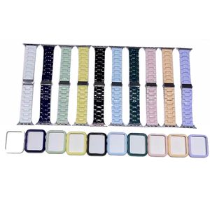 Ensemble 2 en 1 de bracelets de montre + boîtier de montre 38/40/41/42/44/45mm pour <span class=keywords><strong>Apple</strong></span> iWatch Bands Series 7 6 5 4 SE <span class=keywords><strong>Watch</strong></span> Band - Product Image 1