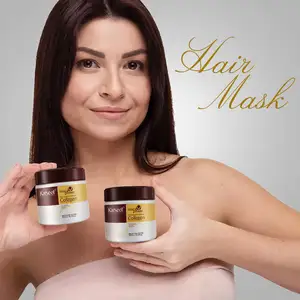 OEM Label pribadi nutrisi penghalus perawatan rambut minyak organik concok Keratin masker rambut