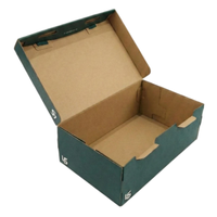 Boîte à chaussures en papier kraft ondulé pliable avec logo personnalisé pour chaussures, vêtements, fourrures et chaussettes - Emballage écologique