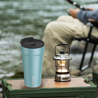 Mug de voyage en acier inoxydable personnalisé avec logo gravé, couleur au choix, pour 15 oz/20 oz, double paroi, isolation sous vide, garde les boissons chaudes/froides