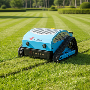 21-inch High-Power <b>Remote</b> <b>Control</b> Lawn <b>Mower</b> KH-LM2421 Brushless Vertical Axis Oil-electric Hybrid Rubber <b>Track</b> Orchard Mowing K - Product Image 2