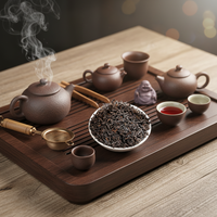 Thé chinois Liu Pao : Infusion Ambrée Douce et Rafraîchissante, Charme Unique, Réchauffe le Milieu Est et l'Estomac, Boîte Cadeau Bio, Âge recommandé : 5-10 ans