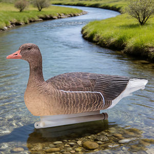 เหยื่อล่อกลางแจ้งแบบลอยน้ำ EVA รูปห่าน - เหยื่อลอยน้ำเหมือนจริงสำหรับตกแต่งสวนและการล่าสัตว์ - Product Image 6