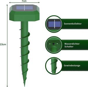 เสาป้องกันการสั่นสะเทือนด้วยพลังงานแสงอาทิตย์สำหรับสวน - Product Image 5