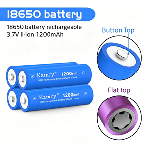 Bateria <span class=keywords><strong>Li</strong></span>-ion Kamcy Grau A 18650 3.7V 1200mAh Certificada CE RoHS Célula Cilíndrica Recarregável - Product Image 4