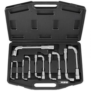 FERVI - 0393 Hexagonal socket <b>spanner</b> (11 pcs.) - EAN 8012667266172 <b>RATCHET</b> AND SOCKET SETS 1/2" - Product Image 1