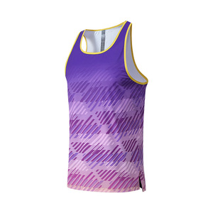 Gilet de <span class=keywords><strong>sport</strong></span> rafraîchissant pour homme, séchage rapide, coupe ample, perforé, style américain, pour la course, le basketball, l'entraînement, le fitness, le marathon - Product Image 5