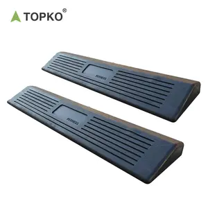 Topko tapete de borracha antiderrapante, equipamento de ginástica para levantamento de pé, plataforma de cunha, bloco de agachamento
