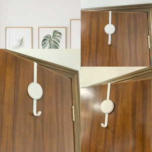 Hộ gia đình kim loại duy nhất móc không có ốc vít treo trên cửa móc cho khăn quần áo Áo - Product Image 3