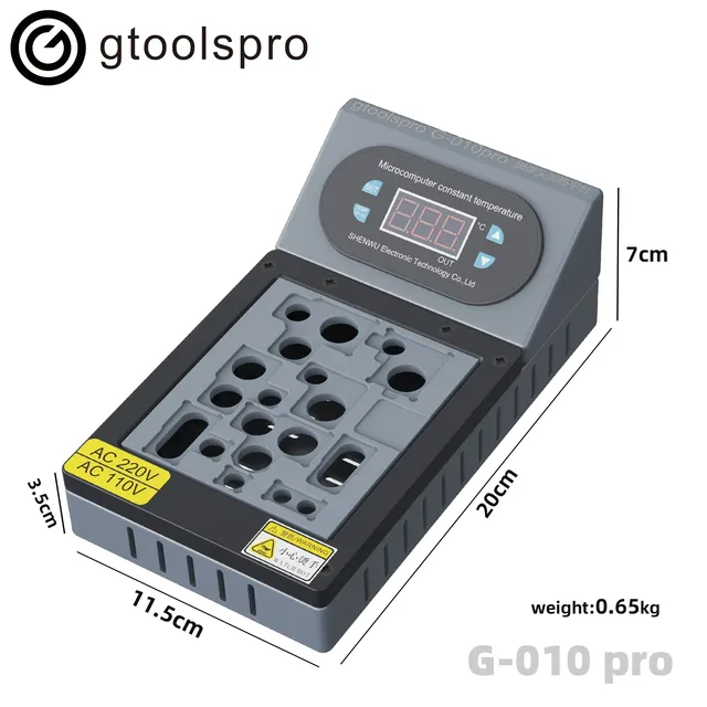 Gtoolspro G-010 Pro Camera Repair Heating Platform for iPhone 7G-17 Pro Max Rear Camera Fix Jitter Blue Lens Repair Tools