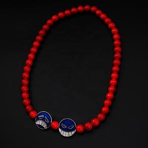 สร้อยคอ สร้อยข้อมือ จี้ สร้อยคอแบบโชคเกอร์ อนิเมะวันพีซ รุ่นเรด ทำจากพีวีซี ลายไวท์เบียร์ ของพอร์ตการา ดี เอซ ลูฟี่ สำหรับคอสเพลย์ - Product Image 3