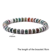 Bracelet en Unakite en Gros, Perles de Pierre Naturelle Verte et Rose, Bracelet Élastique Extensible, Bijoux pour Femmes et Hommes, Fabrication OEM Personnalisée