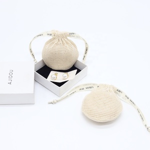 Tùy Chỉnh Hữu Cơ Bông Lưới Xà Phòng Túi Lưới Tự Nhiên Dây Rút Quà Tặng Mỹ Phẩm Soap Pouch - Product Image 4