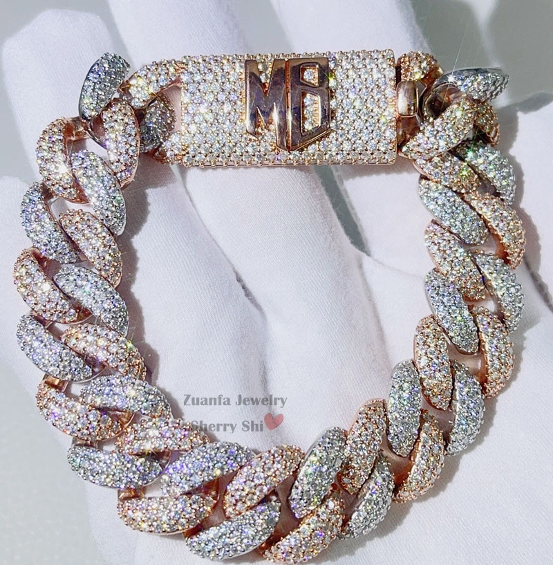 Rapper Jewelry - Hip Hop Sterling Silver Cuban Bracelet