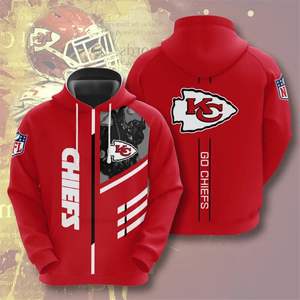 Los fabricantes venden directamente Amazonss Venta caliente equipos de fútbol hombre deportes hip hop logotipo personalizado NFL deportes sublimación sudaderas con capucha - Product Image 4