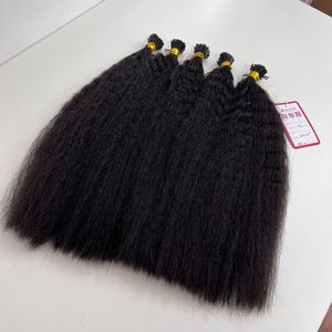 Vietnamese Virgin Kinky Straight I Tip Human Hair <b>Extensions</b> Pre Bonded Keratin Remy Hair Bulk <b>Cheap</b> Price - Product Image 2