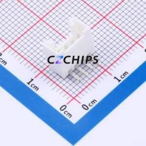 W200110K-4PW2113 Wire-to-Board Pin Header Bent Lead Through Hole,P=2mm Connector 1x4P 2mm Right Angle Insert HY - Product Image 1