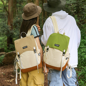 กระเป๋าเป้สะพายหลังสไตล์ญี่ปุ่นสำหรับเด็กผู้หญิงกระเป๋าเป้สะพายหลังแบบกันน้ำได้สำหรับฤดูร้อนผ้าไนลอนสีทันสมัยสำหรับเดินทางกลางแจ้ง - Product Image 1