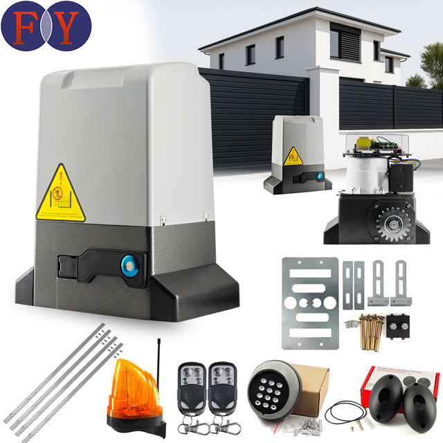 Modern Sliding Gate Motor 370W 1800Lbs Magnetic Limit Support 800kg Load Smooth Operation Auto Close Two Year Warranty Metal