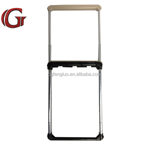 NICENEEDED Estensore Per Maniglia Bagaglio Con Striscia Riflettente - Aggiunge 18 Cm Di Presa, In Nylon Nero - 4