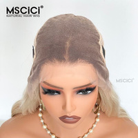Perruque Lace Front en Cheveux Humains Ondulée Sans Colle Pré-Pluckée avec Ligne de Cheveux Naturelle, Dentelle Transparente, Fournisseur de Perruques 14-26 pouces