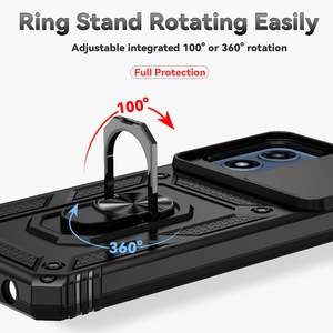 Para Moto G 5G STYLUS G <span class=keywords><strong>PLAY</strong></span> 2024 funda con anillo soporte magnético protección de cámara funda de teléfono armadura 2 en 1 cubierta - Product Image 4