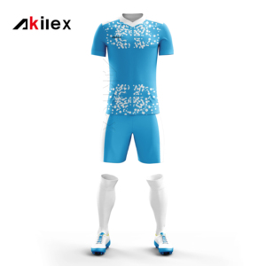 طقم كرة قدم مخصص رخيص مع تطريز مجاني للشعار، تصاميم قمصان كرة القدم الموحدة - Product Image 3