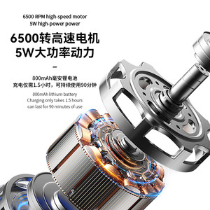 Rasoir électrique Kemei Km T381 pour hommes, étanche IPX7, charge par type C, corps métallique, rasoir professionnel - Product Image 5