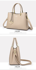 Bolso de Hombro Elegante y Sencillo de Última Moda con Asa Superior, Estilo Personalizado, para Damas y Chicas, Bolso Tipo Cubo de Cuero PU - Product Image 5