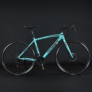 Vélo de route pour étudiants et adolescents avec roues 700C, cadre en acier à vitesse variable, <span class=keywords><strong>fourche</strong></span> courbée, frein à disque - Marque permanente - Product Image 2
