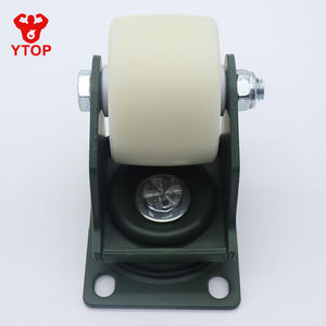 YTOP Nylon(MC)+Manganstahl 3-Zoll Weiße Schwenkbare Bremsrollen für Schränke Mittelschwere Industrieräder mit 900KG Tragfähigkeit - Product Image 1